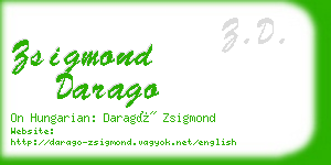 zsigmond darago business card